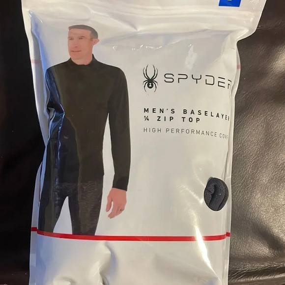 Spyder Men’s baselayer 1/4 zip top Medium - Picture 6 of 10